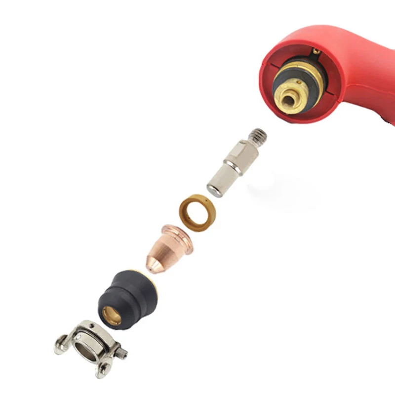 

20 шт. комплект расходных материалов S45, электрод 0,8 мм, наконечник сопла для плазменной резки, горелка Damom