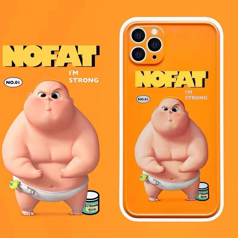

Funny Cartoon Funny Net Red Little Fat Glue Personality Creative Mobile Phone Case Silicon