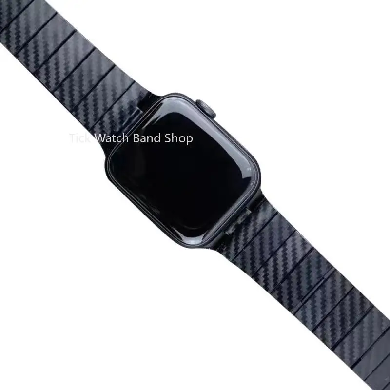 For Apple Watch Ultra  49mm45mm44mm42mm41mm38mm40mm bracelet for Apple iWatch 8 7 SE 6 5 4 3 2 Carbon fiber mixed material strap