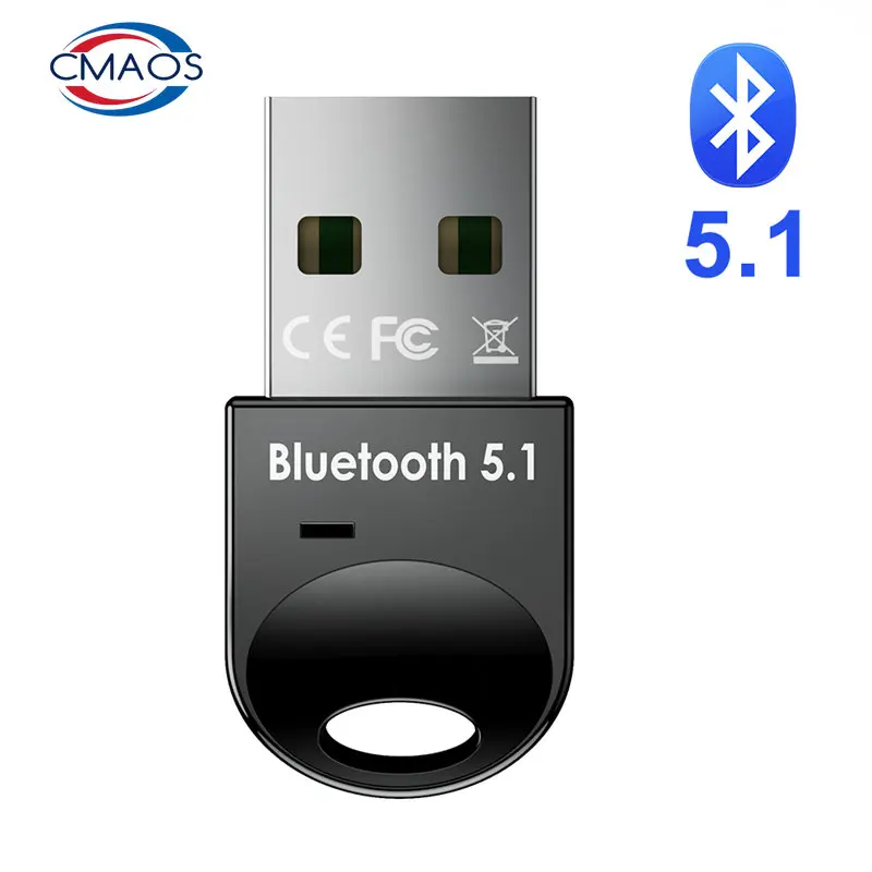 

USB Bluetooth Adapter 5.1 Bluetooth Receiver USB Bluetooth 5 0 Dongle 5.0 BT Transmitter aptx Mini Adapter for PC Laptop Speaker