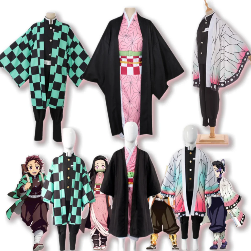 

Косплей-костюм Kamado Tanjirou Nezuko Kochou Shinobu для взрослых и детей
