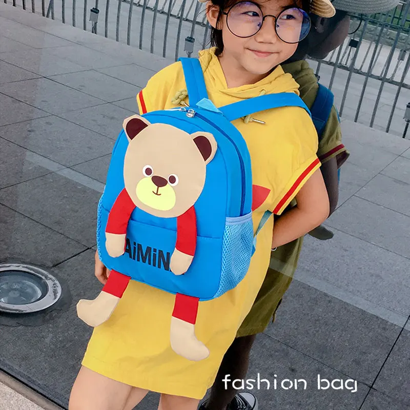 Toddler Backpack Anti-lost Kids Baby Bag Cute Animal Bear Children Backpack Kindergarten School Bag for Girls School Supplies