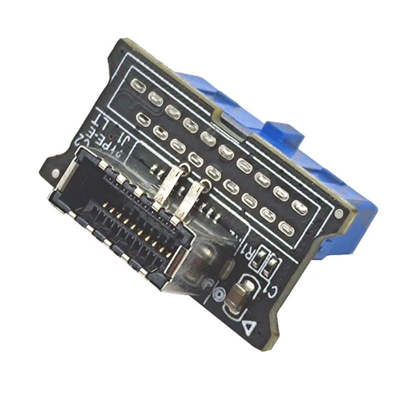

USB Header Adapter Riser USB3.0 19Pin To TYPE-E Converter Chassis Front Panel TYPE C Plug-In Port For Motherboard
