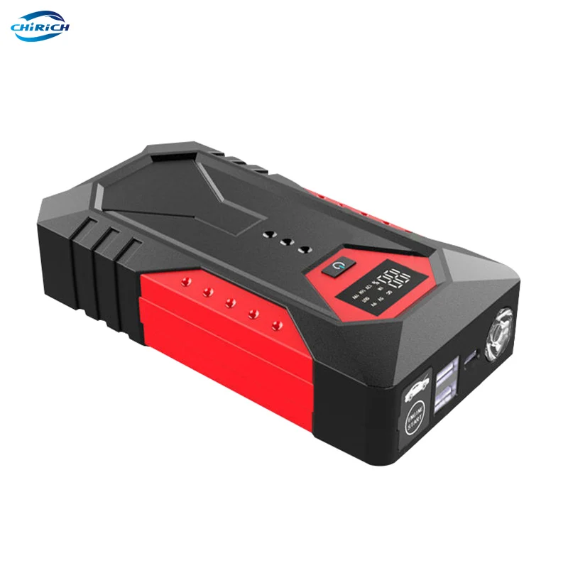 

12000mAh Car Jump Starter 600A12V Output Portable Emergency Car Battery Booster Charger LED Light Car Starting Device Power Bank