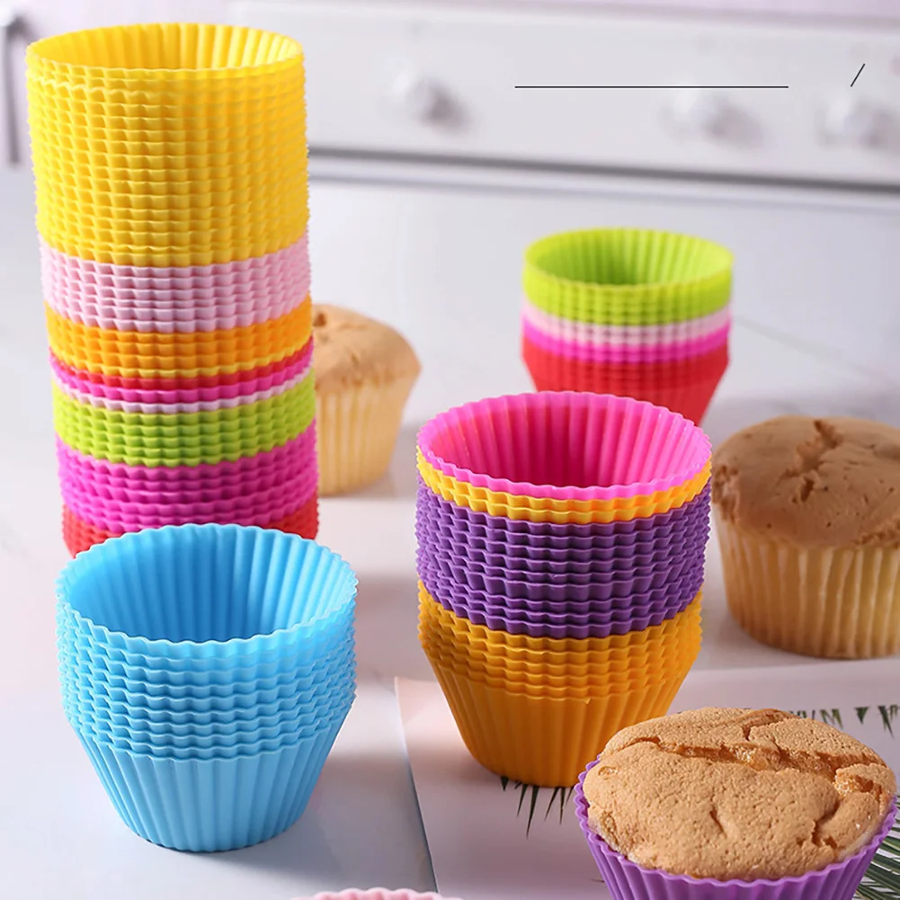 

6-12 шт./набор, силиконовые формы для выпечки кексов