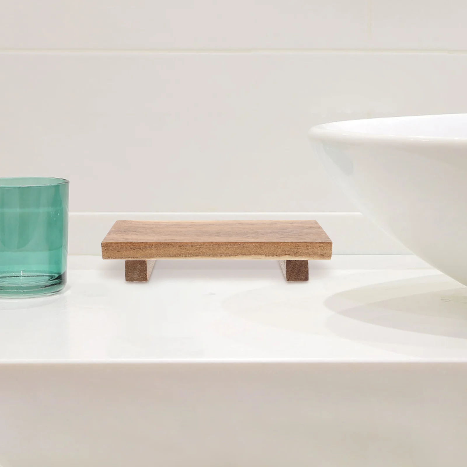 Раковина на пьедестале деревянная полка для мыла ванной комнаты подсвечники