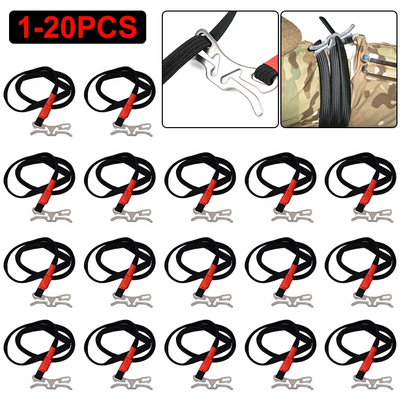 

103cm Outdoor EDC emergency Survival Tactical Combat Military Tourniquets Spinning Medical Elastic Ropes with Metal Buckle