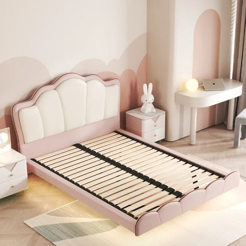 Роскошная кровать милой принцессы современная элегантная красивая детская из