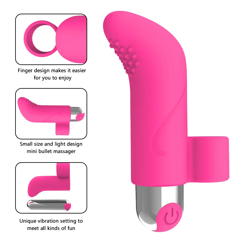 10-скоростные мощные пальцевые вибраторы клиторальный мини-стимулятор точки G
