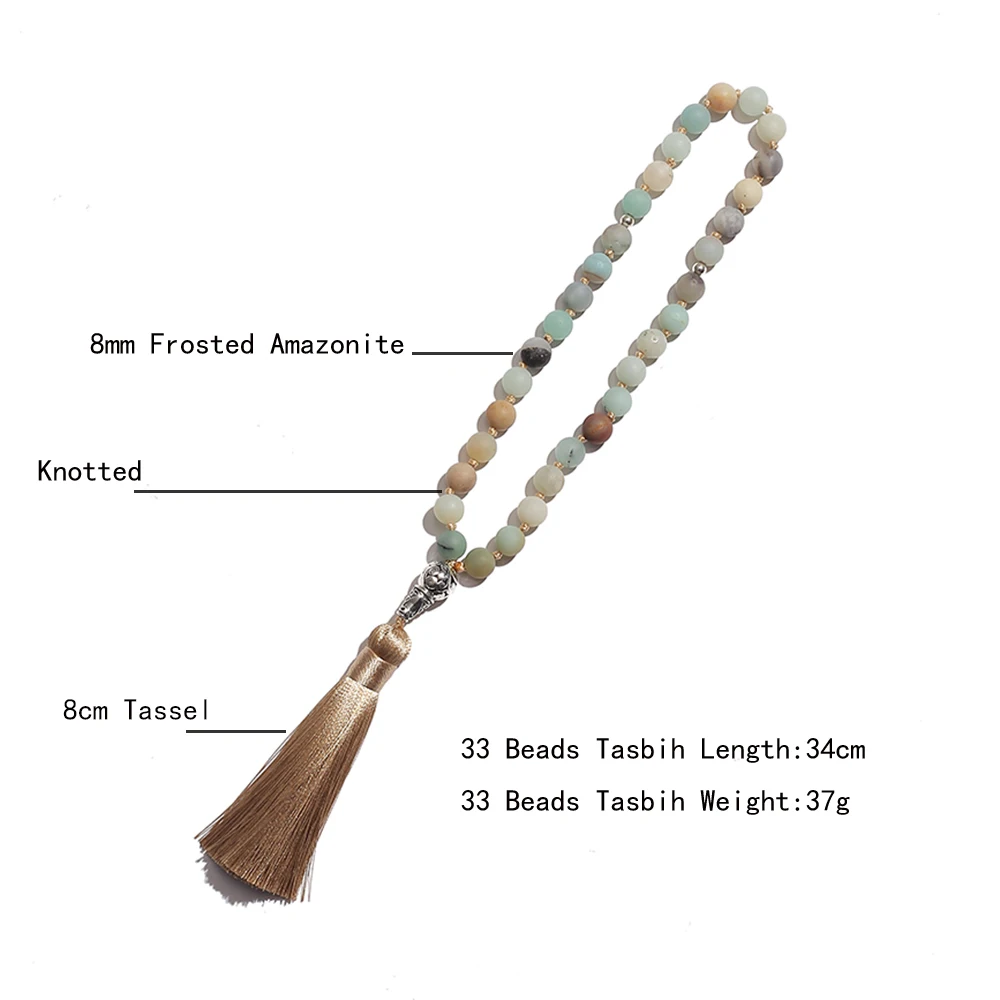 Женский браслет с 33 бусинами 8 мм Amazonite ювелирные изделия | Украшения и аксессуары