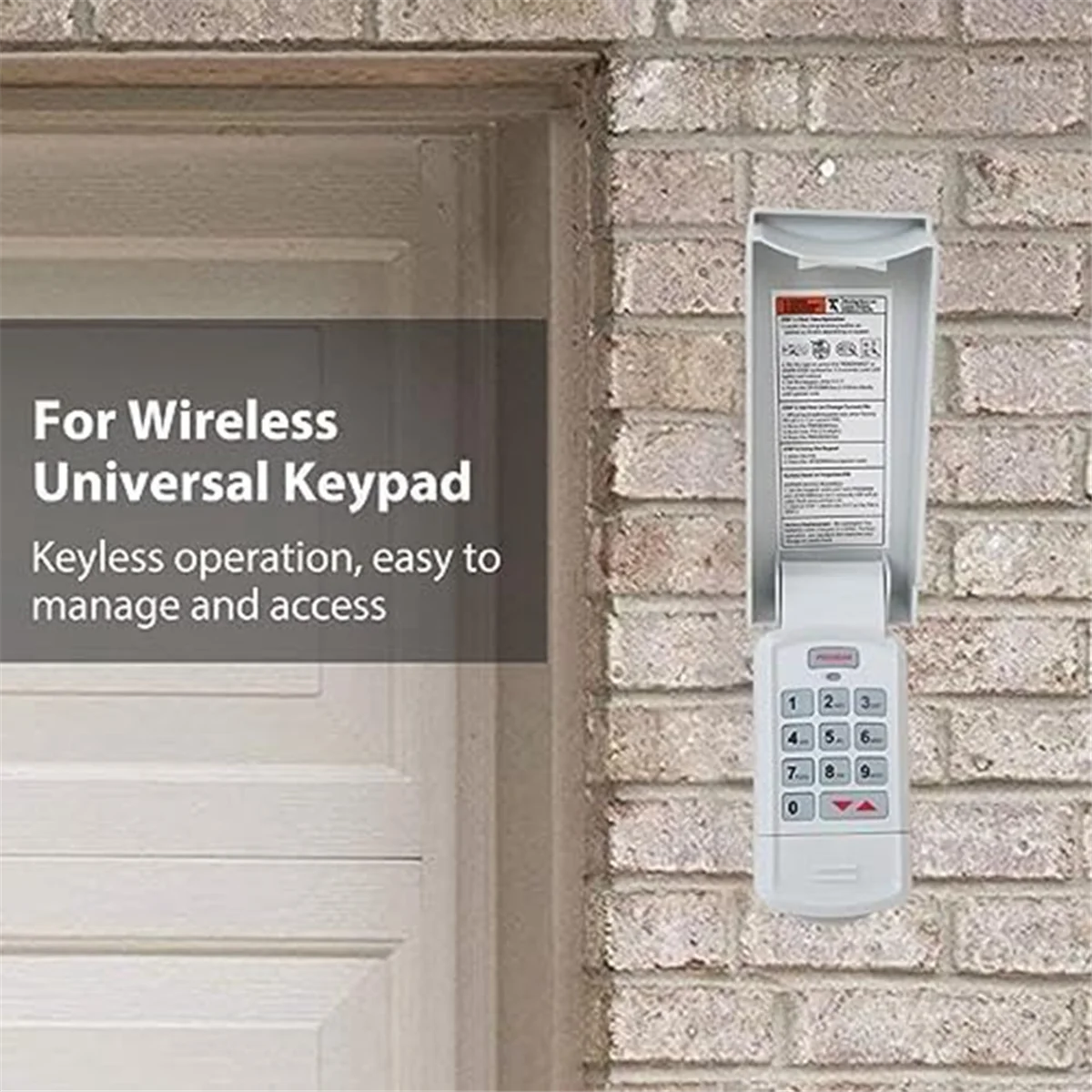 Беспроводная безключевая клавиатура для гаражных дверей подходит Genie Intellicode