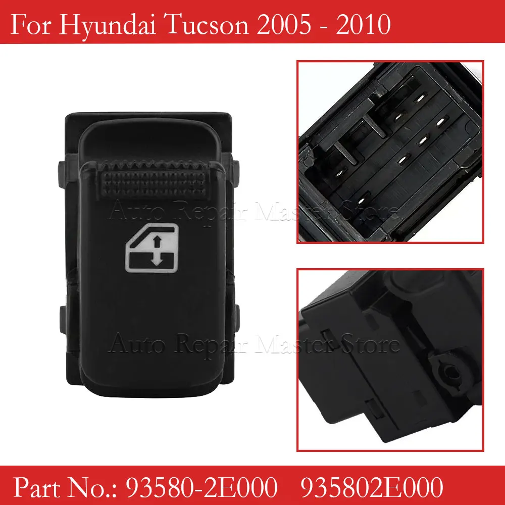 93580-2E000 Кнопка стеклоподъемника пассажира для Hyundai Tucson Matrix Getz KIA Sorento 2005 - 2010 935802E000