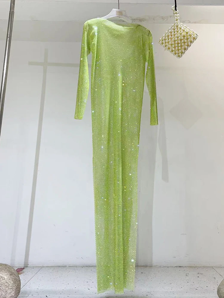 Рисунок 6 - Стразы Макси платье с длинным рукавом