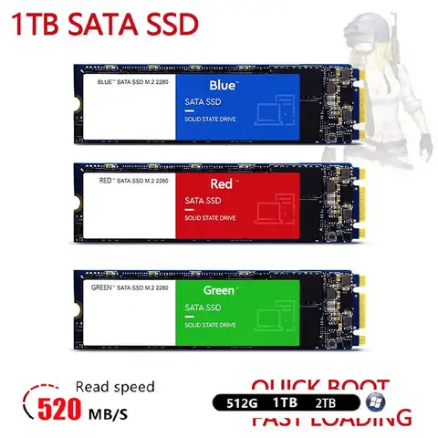 Внутренний твердотельный Накопитель SSD M2 NGFF 500 ГБ, жесткий диск на 1 ТБ, внутренний жесткий диск M.2 для ноутбука, компьютера m2 sata