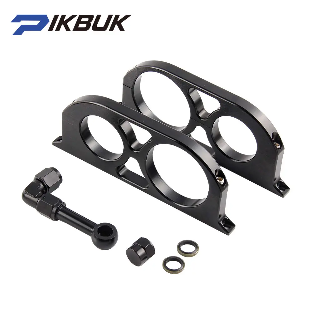 

Aluminum Billet dual Double Bracket Mounting Bracket Clamp Kit for 44mm fuel filter and 60mm 044 pump