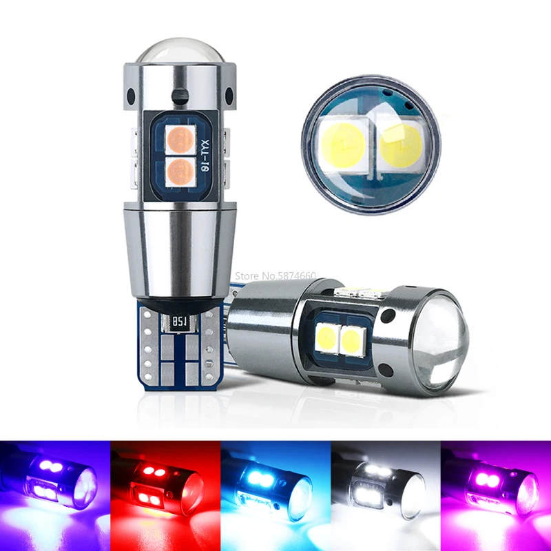 

T10 W5W 10SMD Canbus Super Bright 3030 LED Car Interior Reading Dome Light Marker Lamp LED Auto Wedge Parking Bulbs