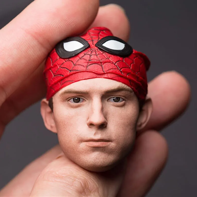 

1/6 SSH-001 Little Spider Peter Tom Holland Head Sculpt Carving Model Fit 12'' Action Figure Body Dolls For Collection