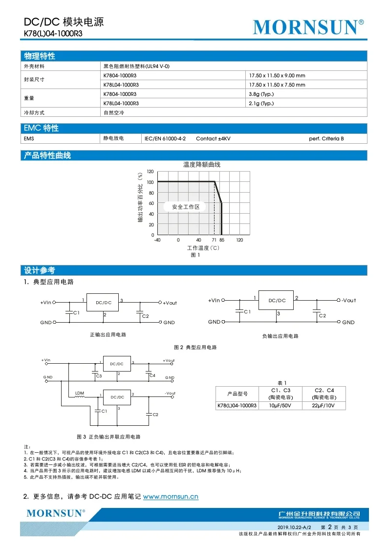 K7804-1000R3 K78L04-1000R 3 высококачественный DC-DC неизолированный блок питания для