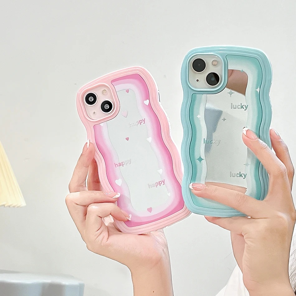 

Прозрачный зеркальный чехол для iPhone 13, противоударный чехол из ТПУ с перекрученными краями для iPhone 12, 11 Pro Max, X, XR, XS Max