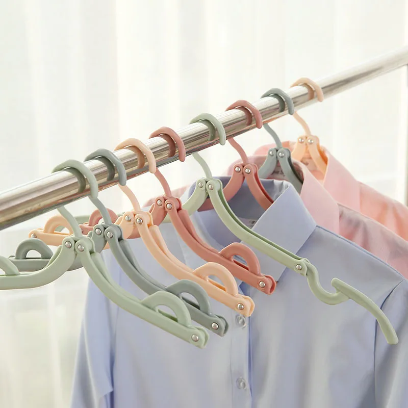 

Portable Folding Hangers, Non-Slip Hanger, Travel Cloth Hanger, Clothespin, Towel Sock Storage, Closet Organizer,3Pcs