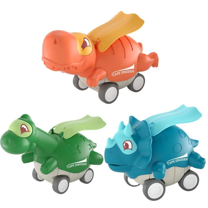 

Press Sliding Inertial Pull Back Dinosaur Toys Car Tyrannosaurus Triceratops Brachiosaurus Interactive Educational Toys Gifts