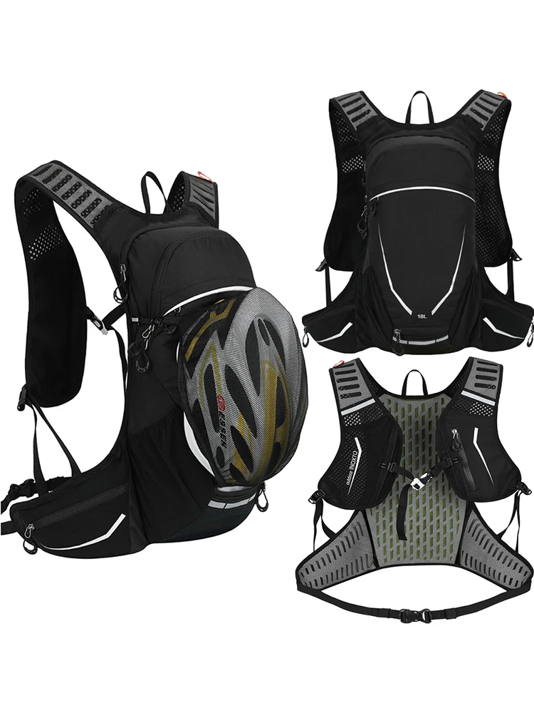 

Сумка для воды для занятий спортом на открытом воздухе, велосипедный бег, шлем для хранения, карманный рюкзак с гидратором, сверхлегкий рюкз...