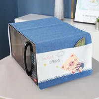 waterproof microwave oven covers grease proofing storage bag kitchen accessories double pockets microwave oven hood dust cover