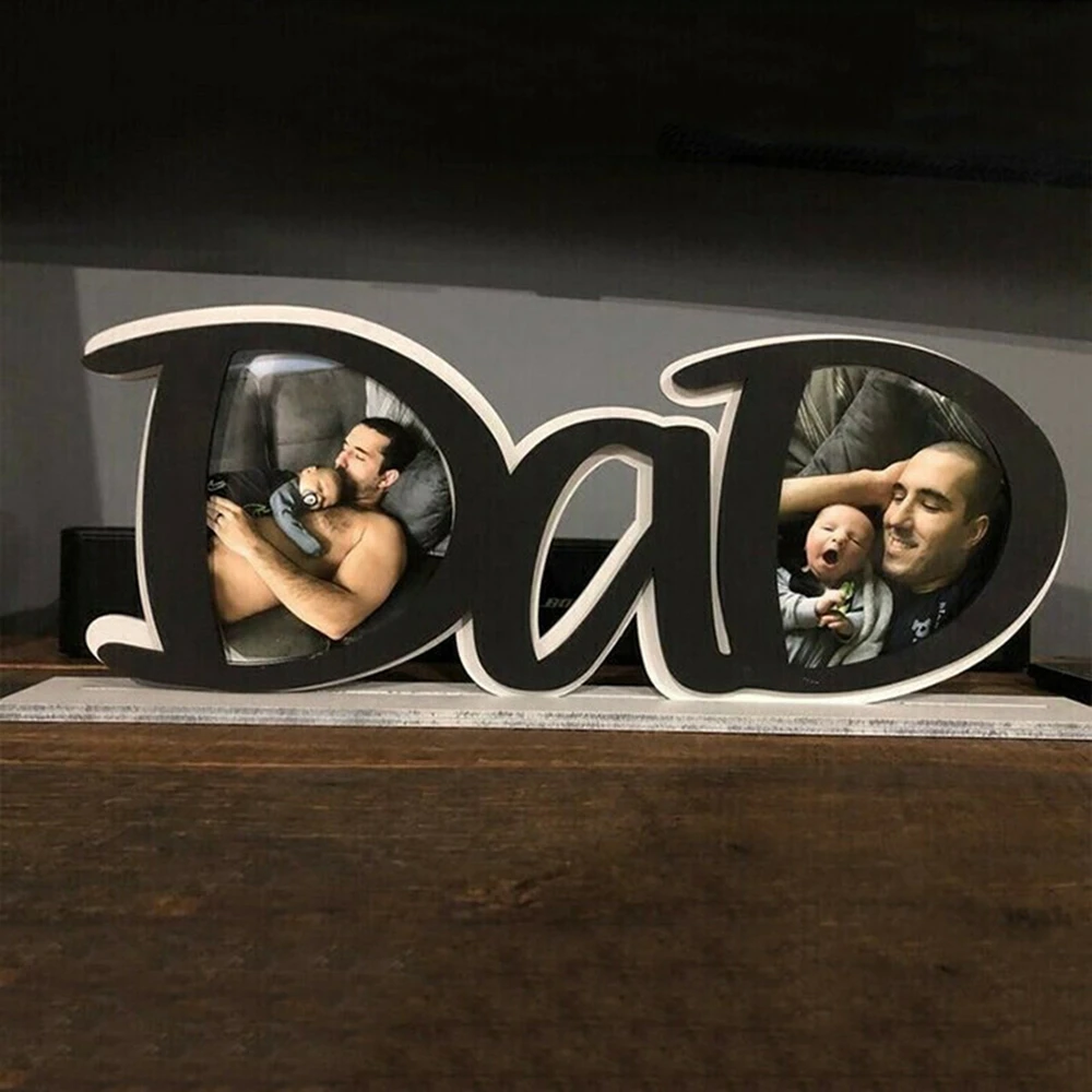 Papa/Dad Photo Frame Gift For Father’s Day Living Room Desktop Office Decoration Picture Display Holder