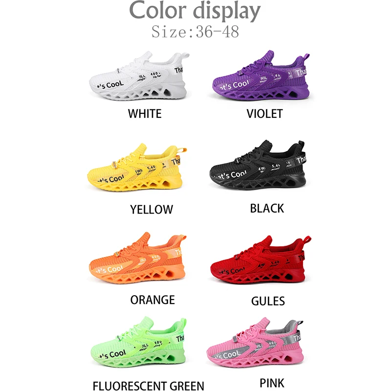 Men Women Running Shoes Spring Autumn Flat Sneakers Comforty Fashion Flexible Casual Mens Women Shoes 36-48