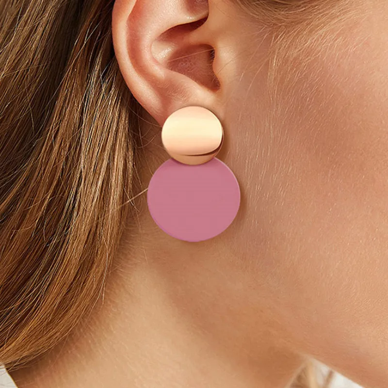 2022 Ear Jewelry Retro Geometric Stud Earrings Party Accessories for Women