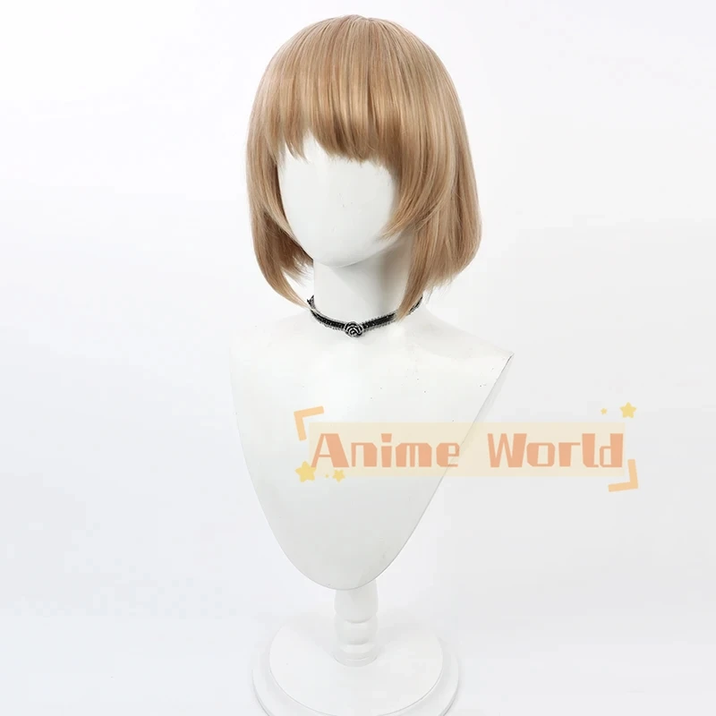 Парик для косплея Мэриан андротти из коротких коричневых термостойких