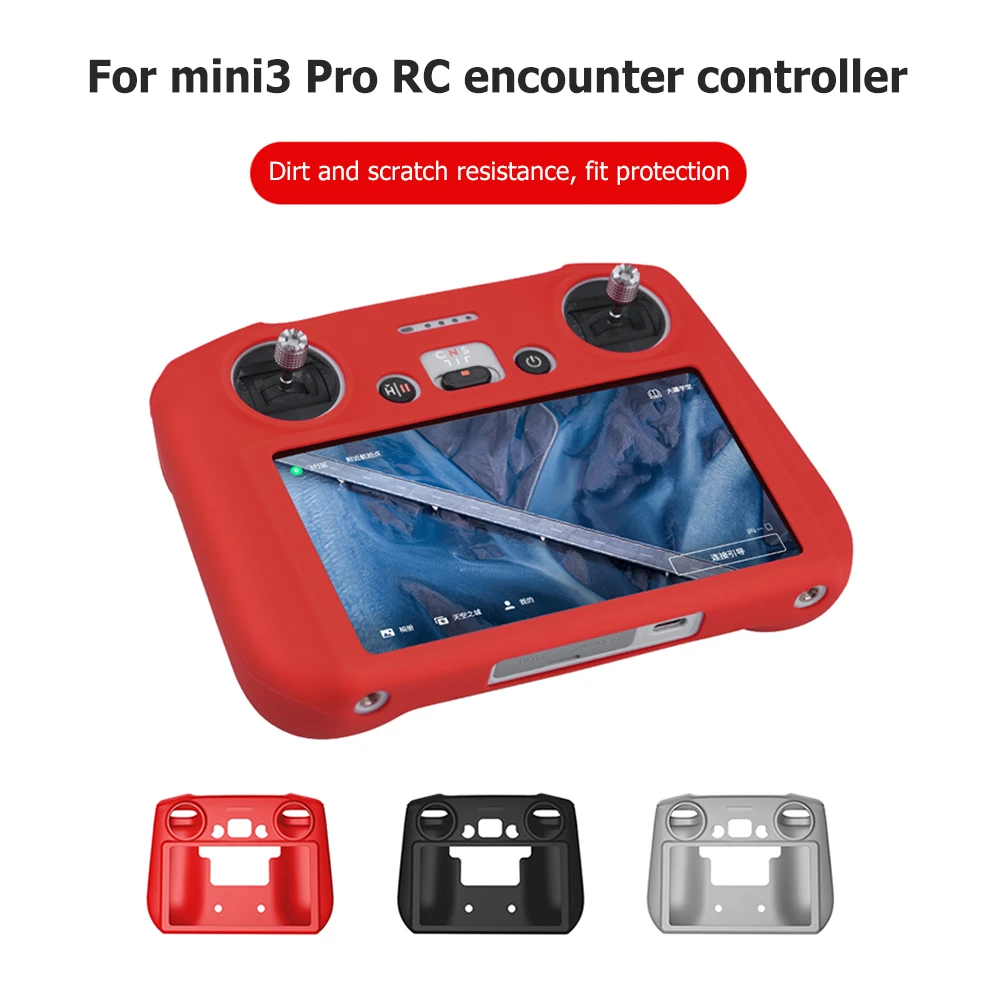 

For DJI Mini 3 Pro Anti Slip Remote Controller with Screen Protective Case Sleeve Scratch Proof Silicone Dust Cover Skin Guard