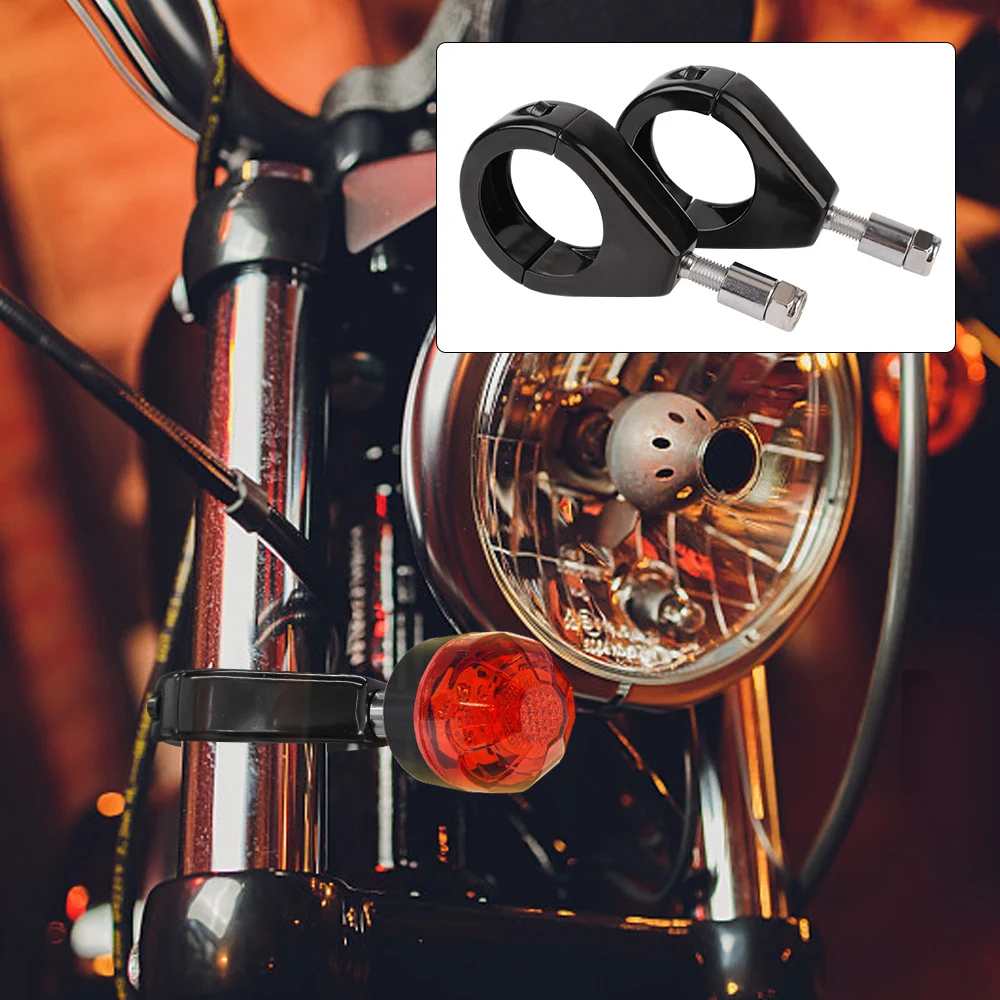 

LEEPEE Mount Bracket Indicator For Honda Yamaha Moto Accessories Holder Motorcycle Turn Signal Light Fork Clamps 39mm 41mm 49mm