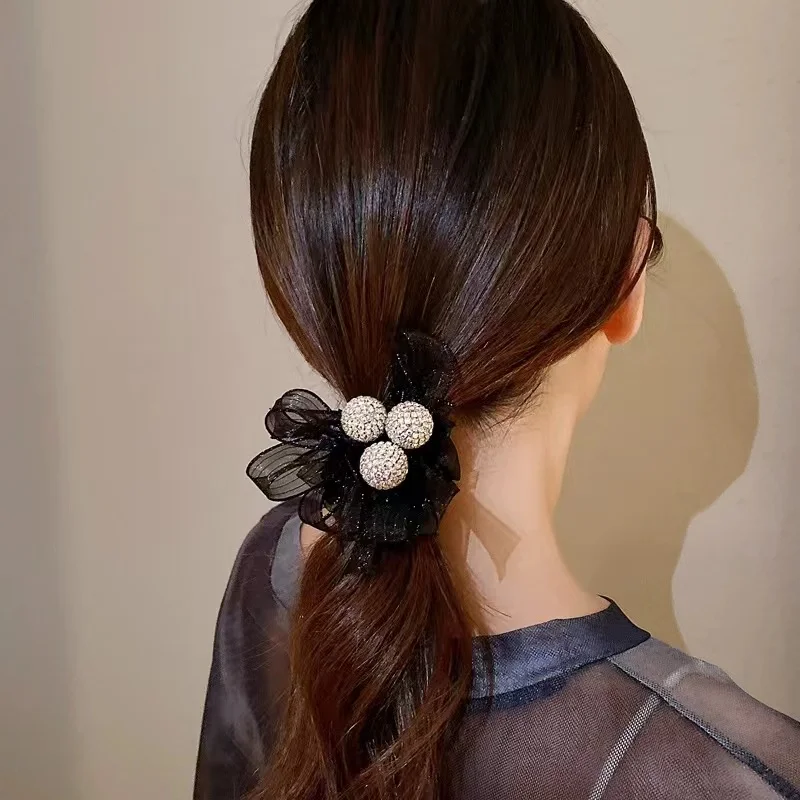 Галстук-бабочка для волос женский головной убор из органзы Летний темперамент