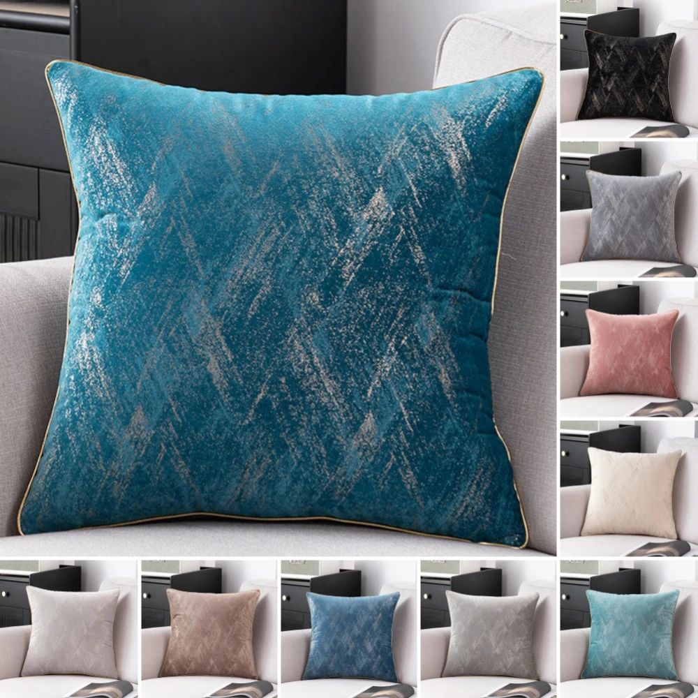 

Роскошный золотистый жаккардовый чехол для подушки 45x45 см декоративный высококачественный чехол для подушки для дивана гостиной декоративная наволочка серый синий
