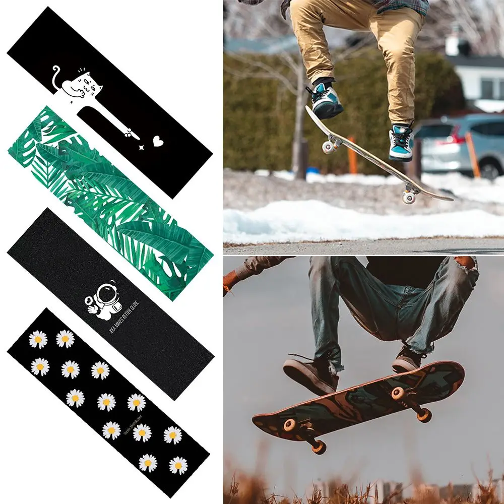 

85*24cm Waterproof Double Rocker Self-adhesive Skate Board Deck Sticker Electric Scooter Grip Tape Skateboard Sandpaper