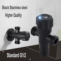 black faucet valve 3 ways 12 copper valve bathroom shower faucet water splitter shower valve diverter pipe adapters nozzl