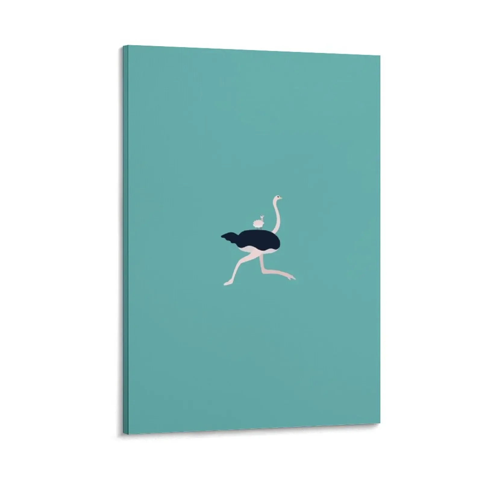 Картина &quotМама и малыш страусы&quot на холсте