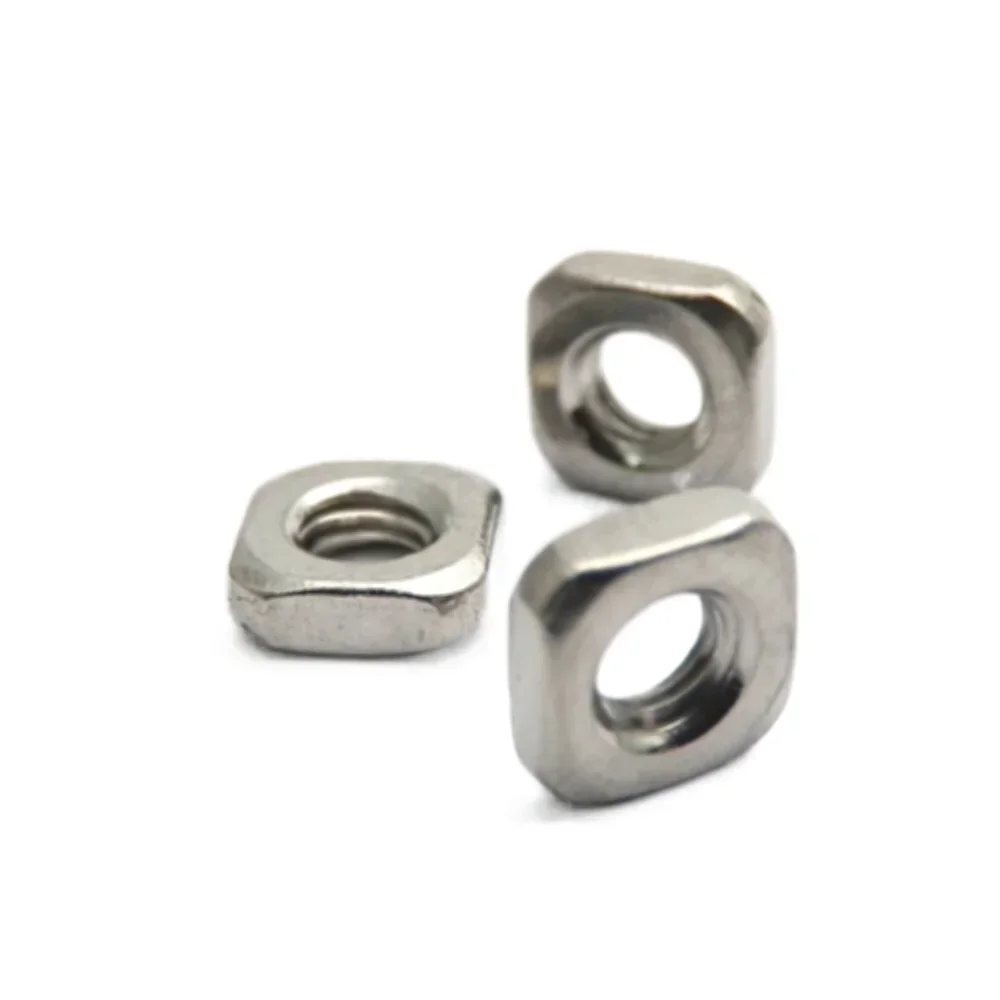 200 шт. тонкие квадратные гайки M6 A2 304 из нержавеющей стали DIN562 тонкий тип M6x10x3.1