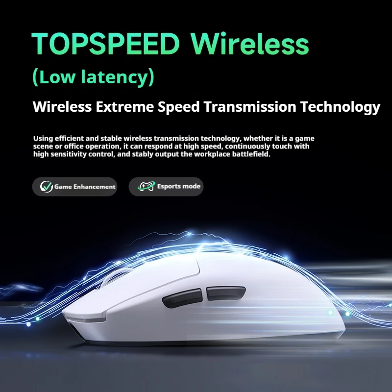 Игровая мышь Mchose A7/A7 Pro трехрежимная беспроводная Bluetooth легкая 42000 точек на дюйм