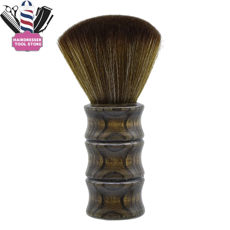 

Soft Bristle Barber Neck Face Duster Brush Wooden Handle Hairdresser Cleaning Hairbrush Salon Household Beauty Styling Accessory