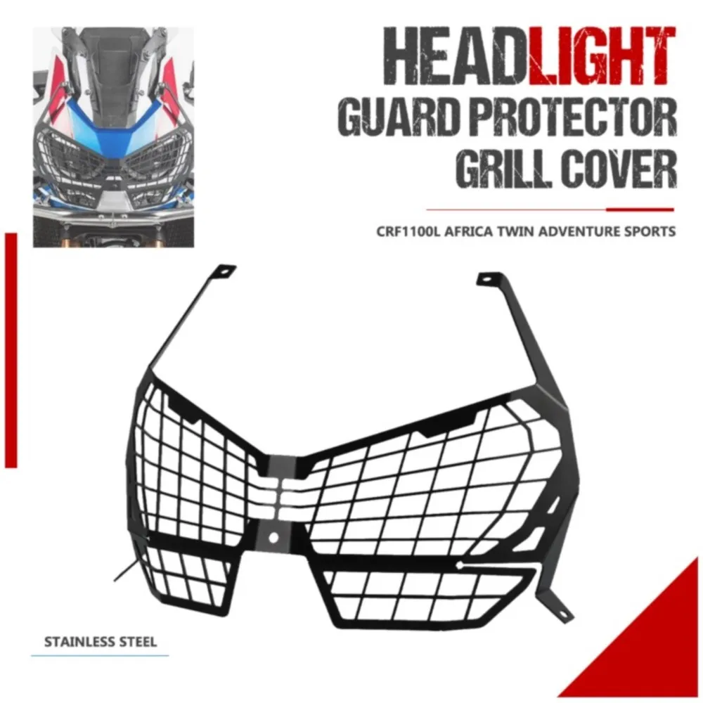 

Headlight Bracket Motorcycle Headlight Head Light Guard Protector Grill For Honda Africa Twin CRF1100L CRF 1100 Adventure Sports