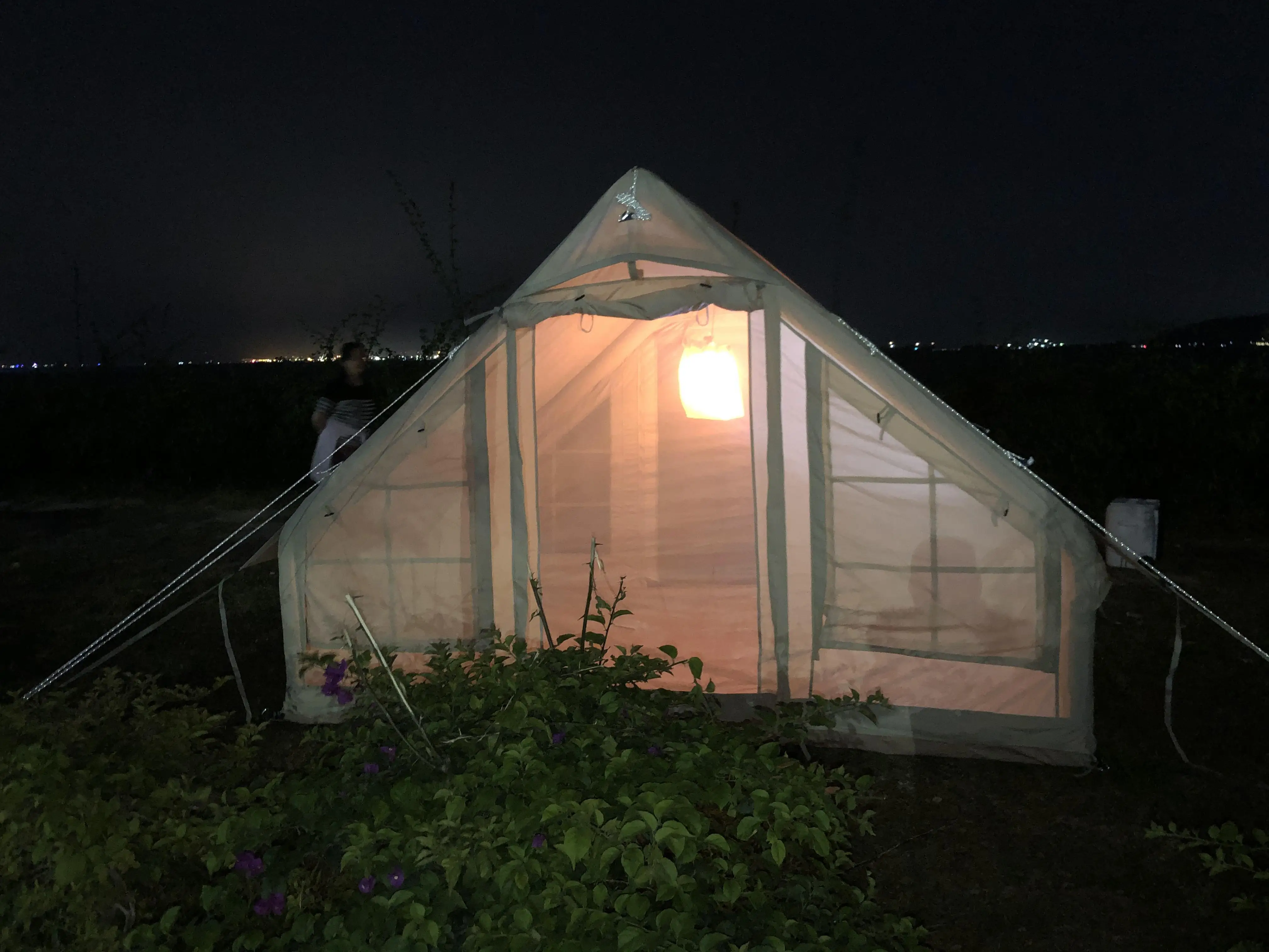 Надувная палатка из 6 3 хлопка для кемпинга на открытом воздухе