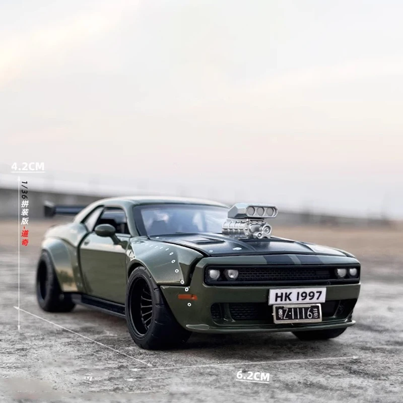 Модификация в собранном корпусе CCA 1:36 Dodge Challenger SRT JAILBREAK искусственный сплав литый