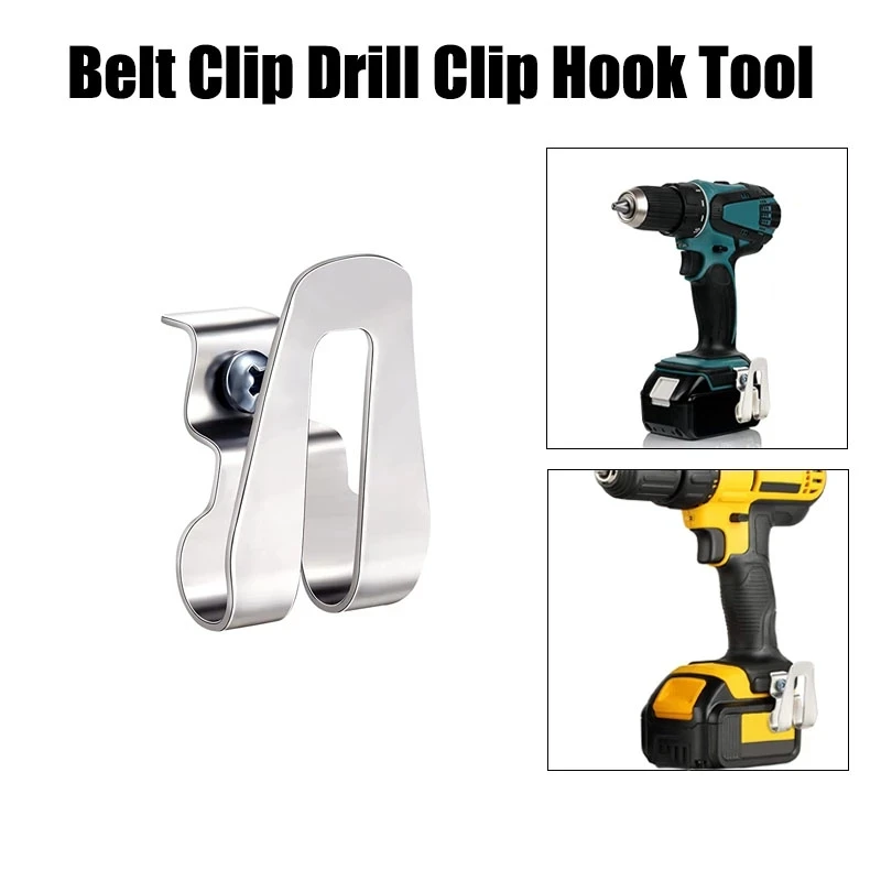 

1/3pcs Electric Cordless Drill Belt Clip Hook For 18V Max Tools With 8mm Cap Studs Screws Power Tool Accessories