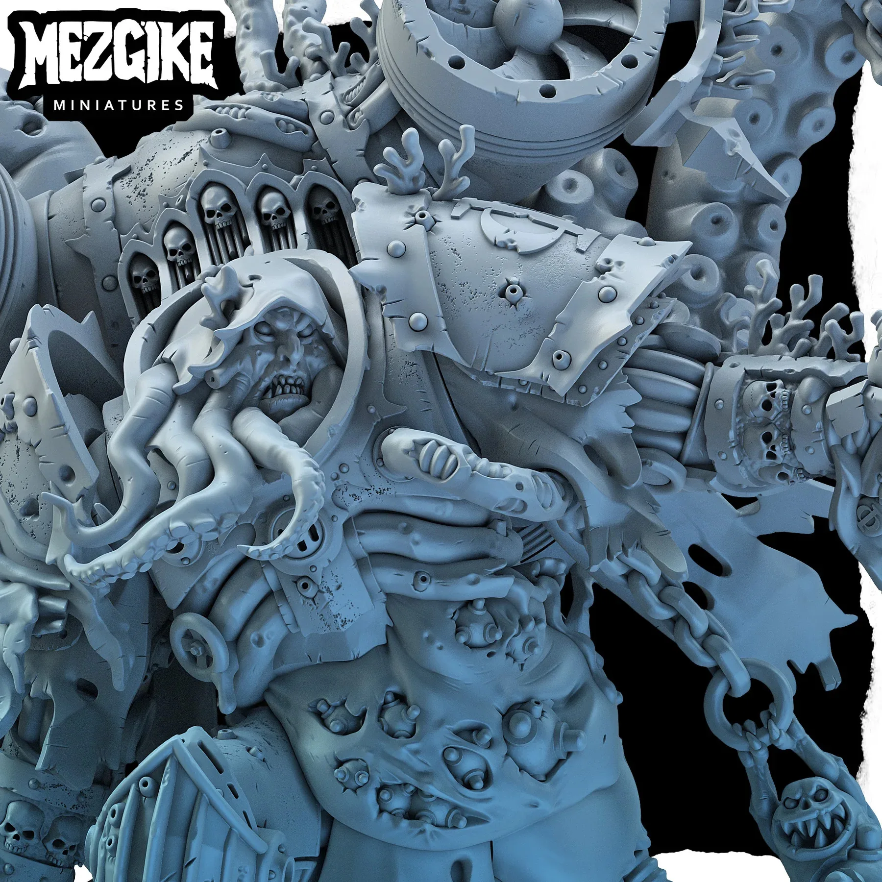 Фото Mthulus, prime lord of the dredge, infested Proxy Figure, Pustulent Fighter, 3D-печатная модель, Action Tabletop Wargame №4
