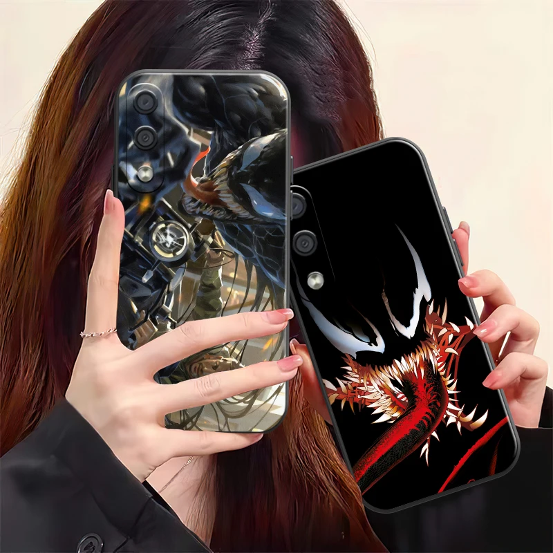 

Marvel Venom Phone Case For Samsung Galaxy S8 S8 PLus S9 S9 Plus S10 S10E S10 Lite 5G Plus Silicone Cover Liquid Silicon Funda