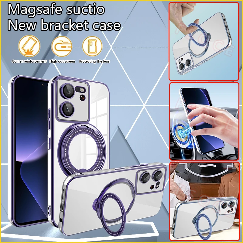 Чехол для Xiao mi 13 T Pro чехол с магнитным кольцом-держателем телефона Xiaomi Mi13T Mi Xiaomi13T