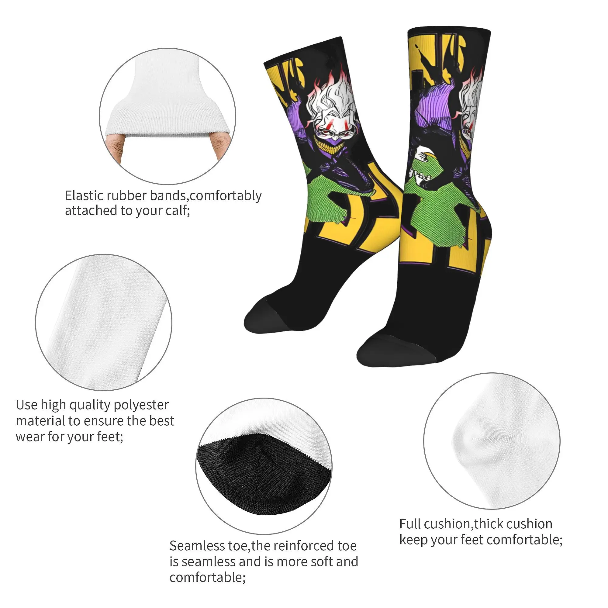 Мужские и женские носки Dandadan Anime OkarunTurbo Babny дышащие забавные Happy Crew маленькие