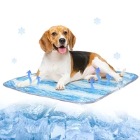 pet cooling mat for dog cat pressure activated triple cooling layer avoid overheating cooling pad on floor bed sofa pet cool pad